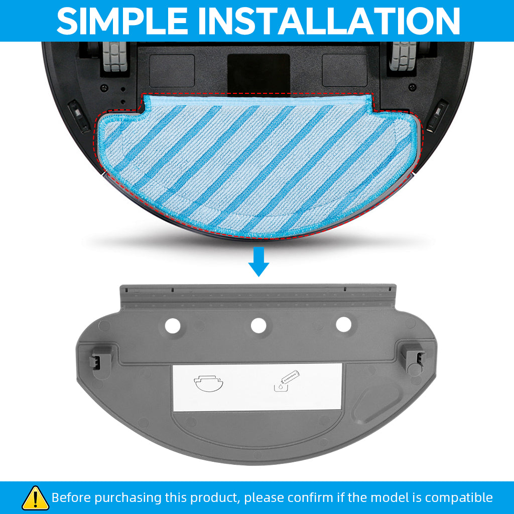 HASTHIP Replacement Mop Plate Holder for ECOVACS Ozmo Vacuum Cleaner, Universal Replacement Mop Cloth Plate Holder for ECOVACS Ozmo 920/950/T5 Vacuum Cleaner HASTHIP Replacement Mop Plate Holder for ECOVACS Ozmo Vacuum Cleaner, Universal Replacement Mop Cloth Plate Holder for ECOVACS Ozmo 920/950/T5 Vacuum Cleaner